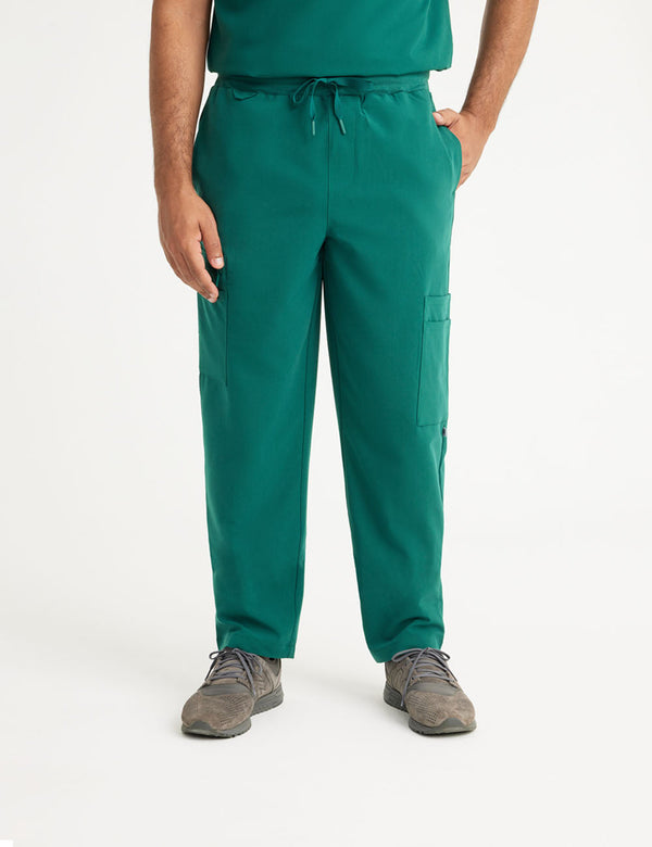 Men’s 7-Pocket Scrub Pants - Hunter Green | Care+Wear x N Natori